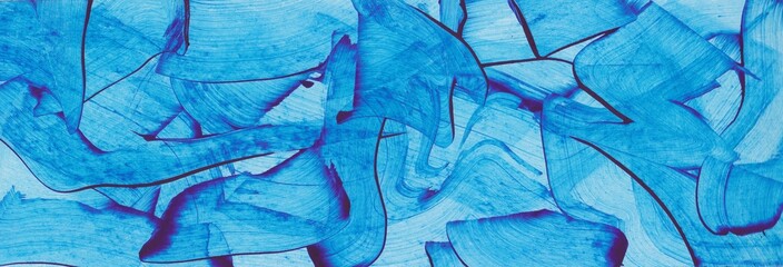 Abstract blue paint background. Watercolor background