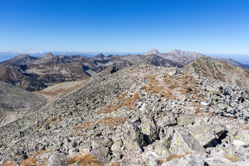 Landscape of Pirin Mountain near Polezhan Peak, Bulgaria