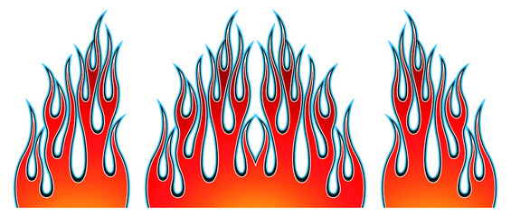 Vector racing car sticker tribal flame motorcycle decal car tattoo graphic