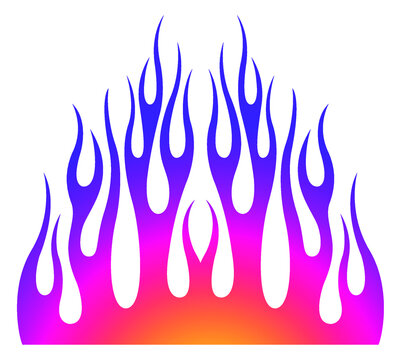 Vector racing car sticker tribal flame motorcycle decal car tattoo graphic