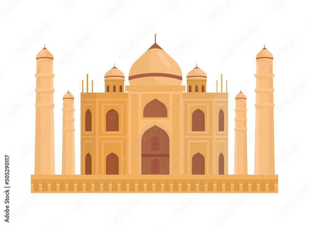 Wall mural taj mahal landmark