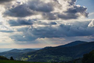 Obraz premium clouds over the mountains