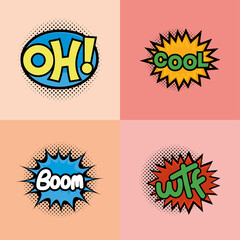 collection comic burst bubble