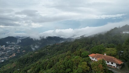 Fototapeta na wymiar The Majestic Views of Penang Hill, Georgetown, Malaysia