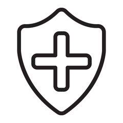 medical insurance line icon