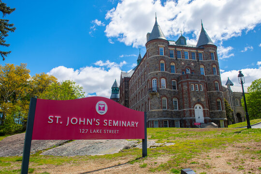 Saint John's Seminary At 127 Lake Street In Brighton, City Of Boston, Massachusetts MA, USA. 