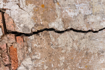 cracked brick wall, Brick Wall Background