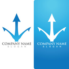 Trident Logo Template vector icon