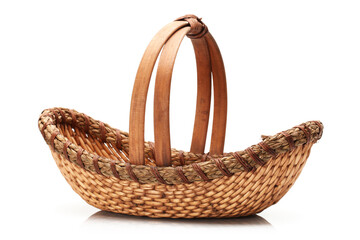 Obraz premium empty basket on white background