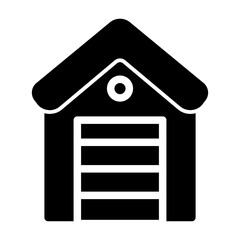 garage glyph icon