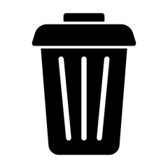 trash can glyph icon