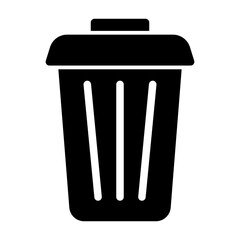 trash can glyph icon
