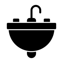 washbasin glyph icon