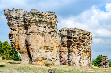 Mor Hin Khao or Stone Henge of Thailand at Phu Laenkha National Park