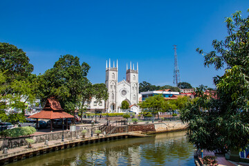 Malacca Malaysia 29th April 2022: The Church of St. Francis Xavier is a church in Malacca City,...