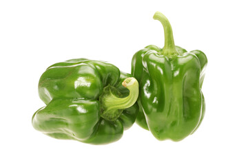 green bell pepper isolated
