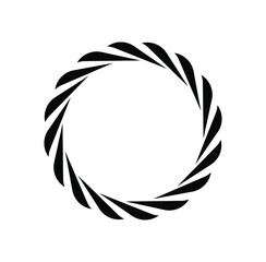 Rope round vector illustration icon. Round loop.