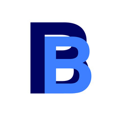 BB brand initial letters monogram with green dot. BB brand icon.