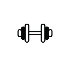 Gym, Fitness, Weight Solid Line Icon Vector Illustration Logo Template. Suitable For Many Purposes.