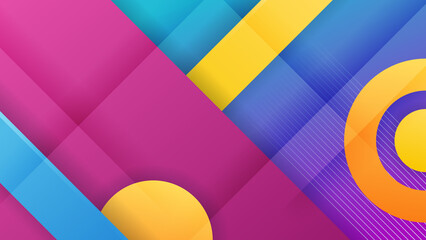 Modern abstract minimal covers poster design. Colorful geometric background, vector illustration. Design for template on web, backdrop, banner, brochure, flyer, presentation, certificate, and webinar