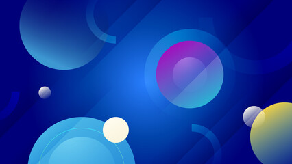 Abstract background in blue orange yellow colors