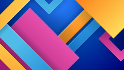 Modern abstract colorful vector background with geometric shapes. Vector abstract graphic design banner pattern presentation background web template.