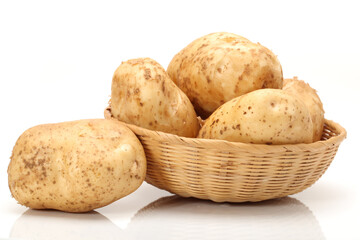 New potato isolated on white background 