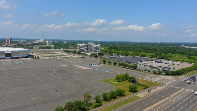 Aerial Pan View of Nassau Veterans Memorial Coliseum - Pt. 3