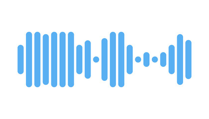 Recording of audio message template. UI element of audio record for smartphones. Vector illustration isolated in white background