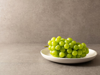 green grapes on a plate
