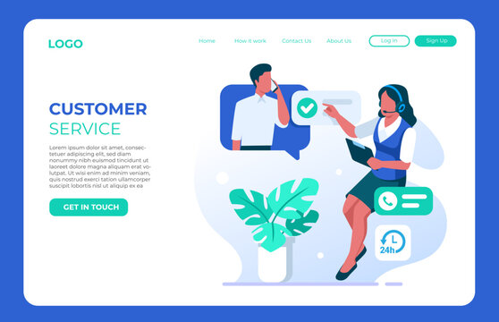 Customer service concept vector illustration