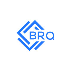 BRQ technology letter logo design on white  background. BRQ creative initials technology letter  logo concept. BRQ technology letter design.