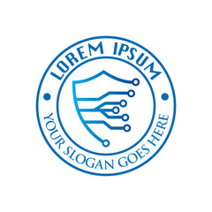 technology logo , digital logo vector