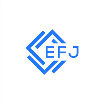 EFJ technology letter logo design on white  background. EFJ creative initials technology letter logo concept. EFJ technology letter design.
