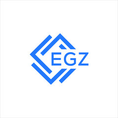 Obraz premium EGZ technology letter logo design on white background. EGZ creative initials technology letter logo concept. EGZ technology letter design. 
