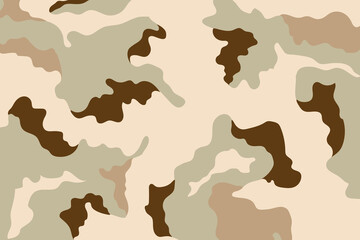 camouflage soldier pattern design, camo uniform desert printing clothing army soldier brown pattern design background vector illustration - obrazy, fototapety, plakaty