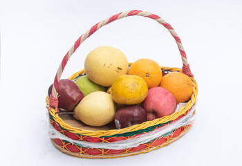 fresh fruits in a basket