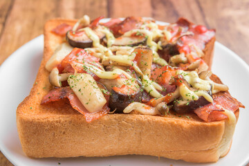 キノコトースト