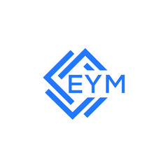 EYM technology letter logo design on white  background. EYM creative initials technology letter logo concept. EYM technology letter design.