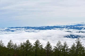 富士山　展望台からの雲海