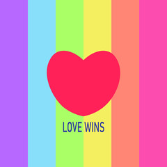 Fototapeta na wymiar Pride Month,Love wins.Rainbow abstract