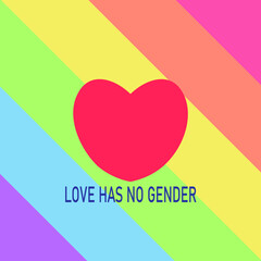 Fototapeta na wymiar Pride Month,Love has no gender