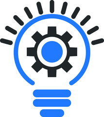 Innovation icon, invention symbol vector