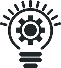 Innovation icon, invention symbol vector