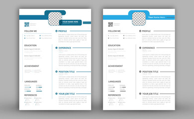 Minimalist cv template