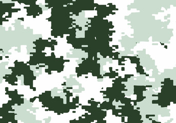 Camouflage pattern background. Classic clothing style masking camo print. Design element. funky camo pattern.