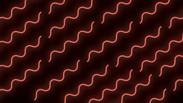 
Trendy minimal style loopable zig-zag smooth line animation background in 4K 60 fps high resolution.
