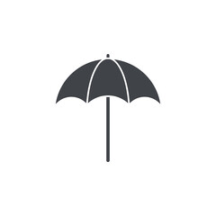 Beach umbrella icon. Sun protection simple illustration. © Belashova