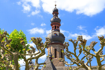 View of the St. Martin Church in Cochem on Moselle, Rhineland Palatinate - Germany
