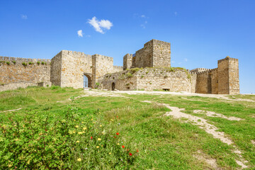 Fototapeta na wymiar Scenic view of Trujillo castle in Extremadura, Spain 